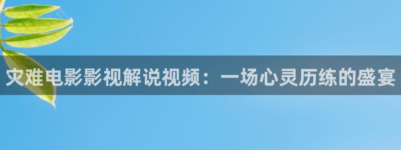 奇优影院 手机版：灾难电影影视解说视频：一场心灵历练的盛宴